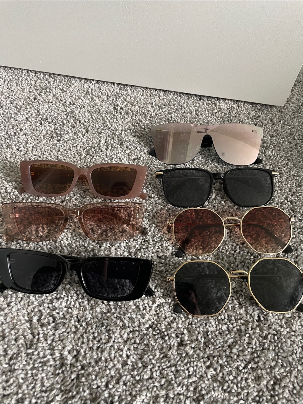 Assorted Women's Sunglasses - Pink, Black, Gold Frames